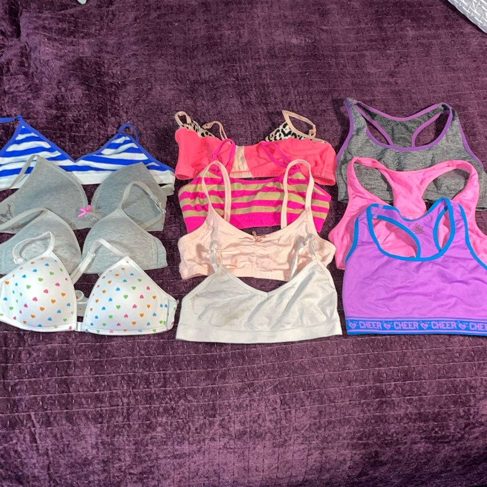 Young girls Training bras 34a & smaller bulk purchase 10 pcs Bralette Sports Bra